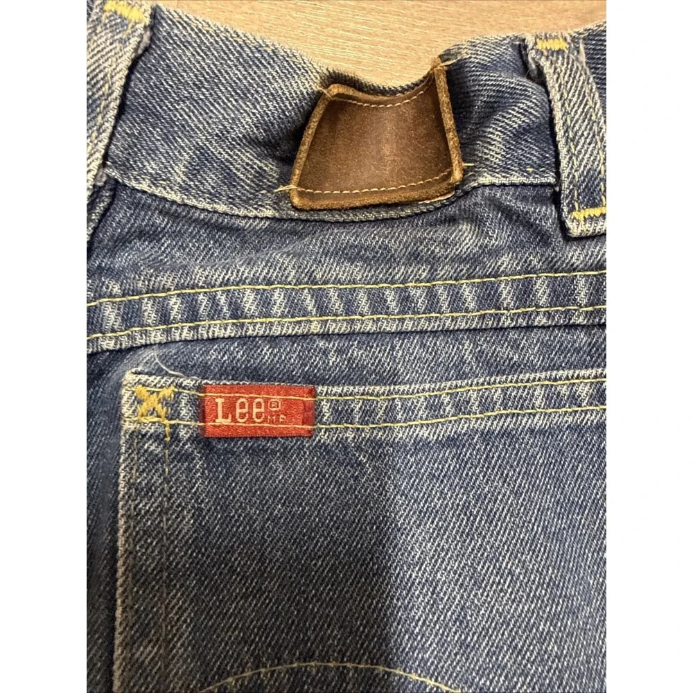 VTG 80s Lee  High Waist Tapered Mom Jeans Pleated Front Size 6‎